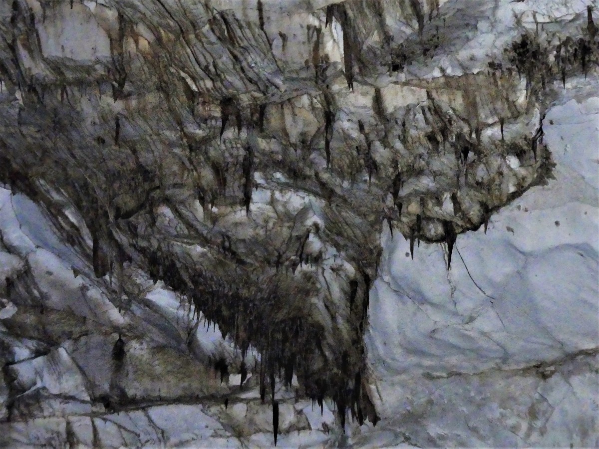 Texas shaped stalactites