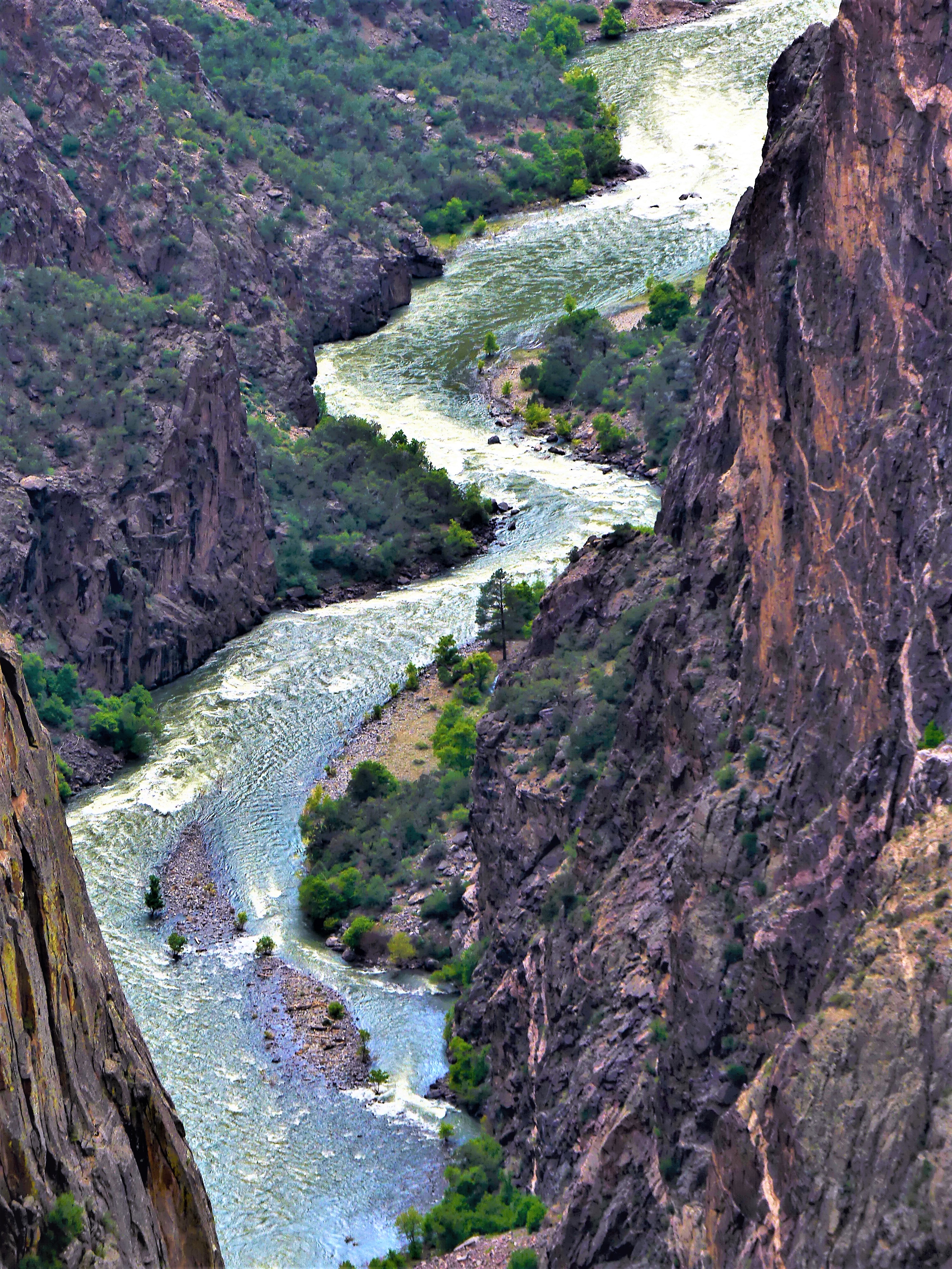Gunnison River down the canyon
