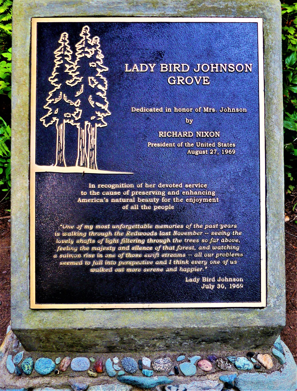 Lady Bird plaque