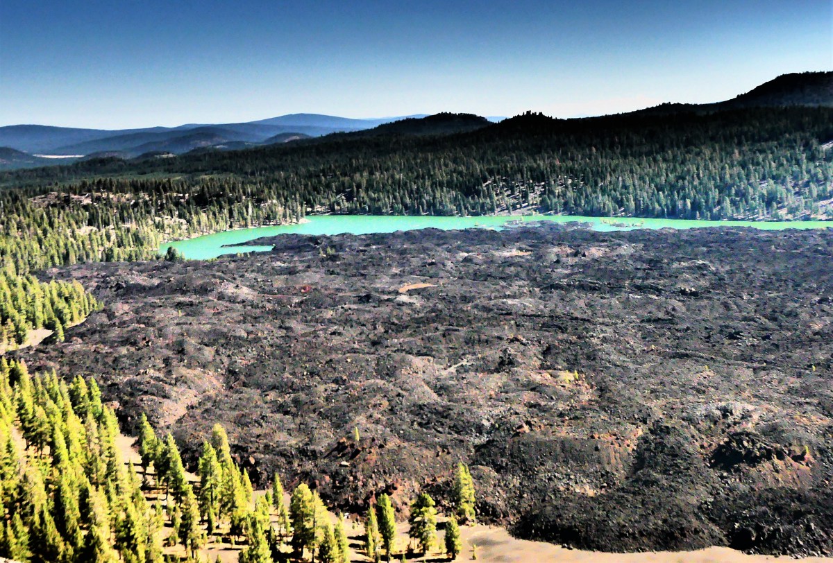 Lava beds and Butte Lake