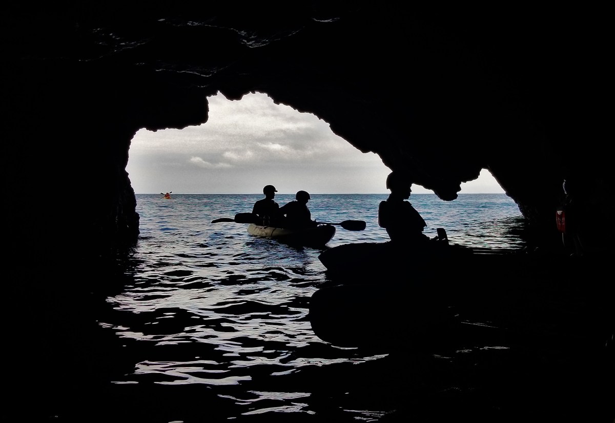 inside the sea cave