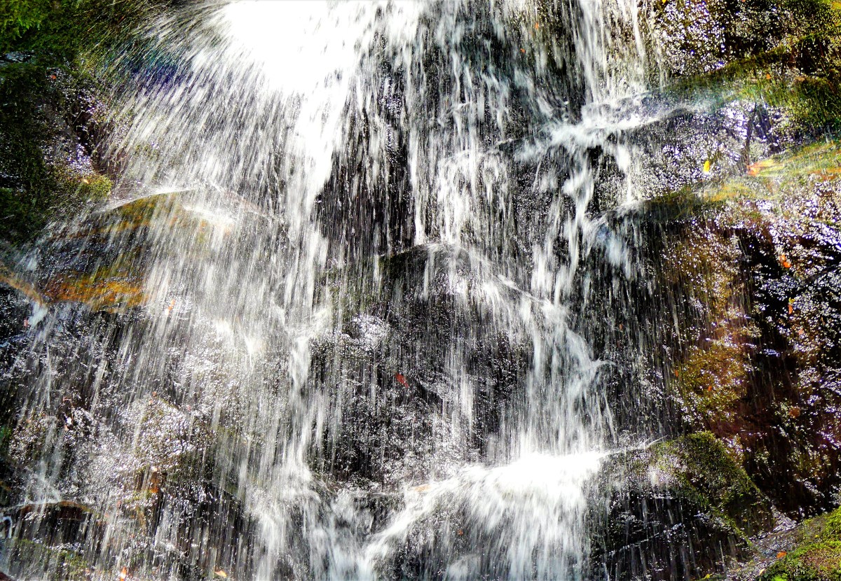 water fall into Yucca creek