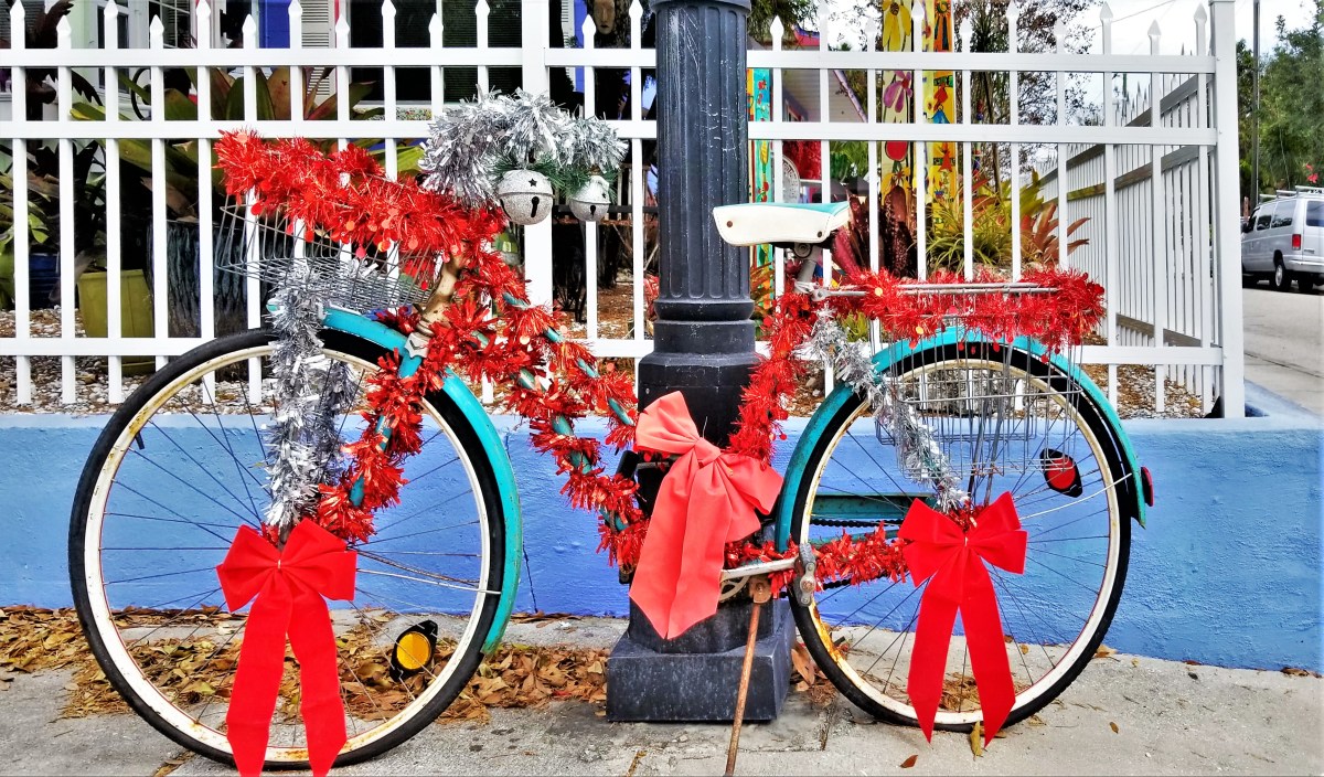 adorned bicycle