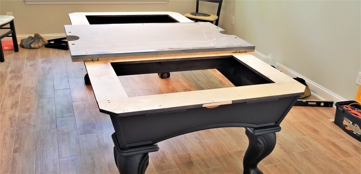 positioning the slate slabs