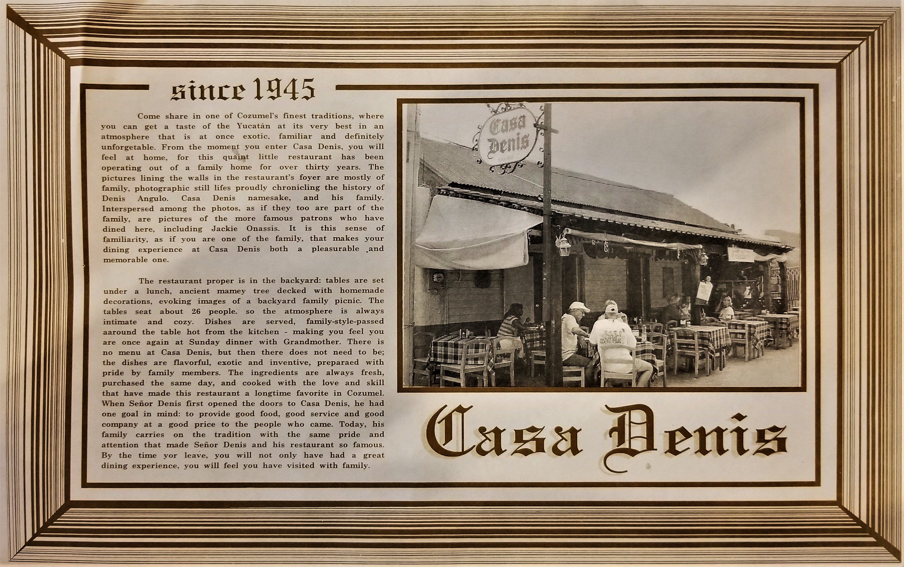 casa denis placemat