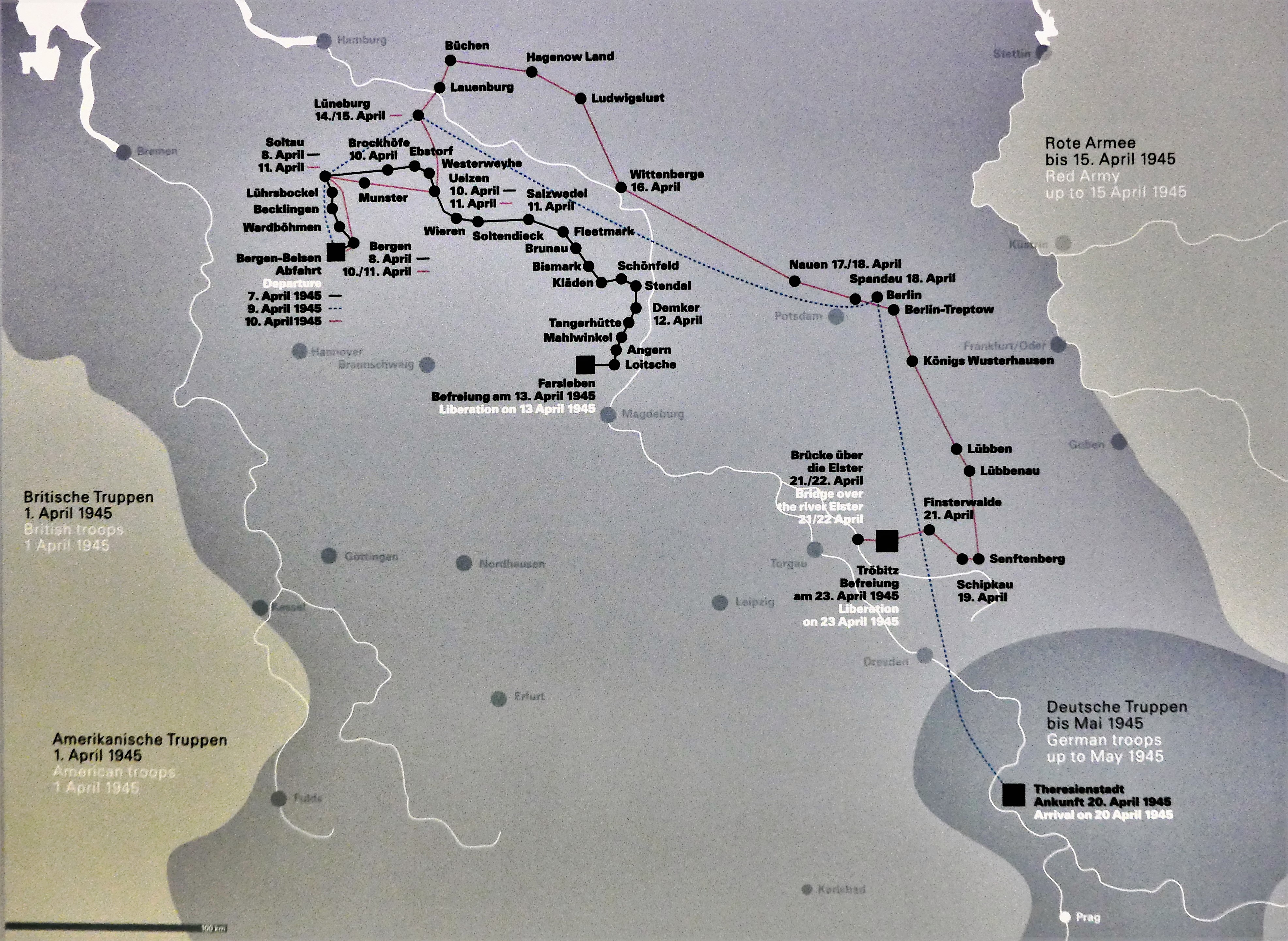 map of death trains route