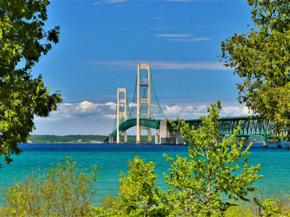 Mackinaw Suspension Bridge