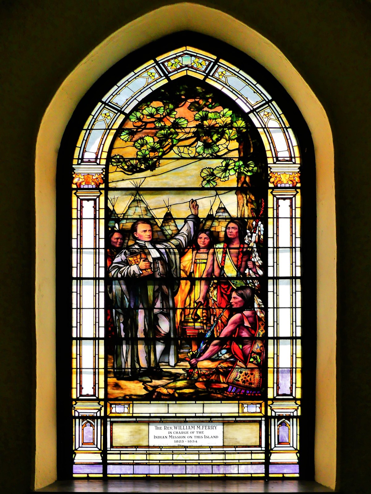 stained glass window