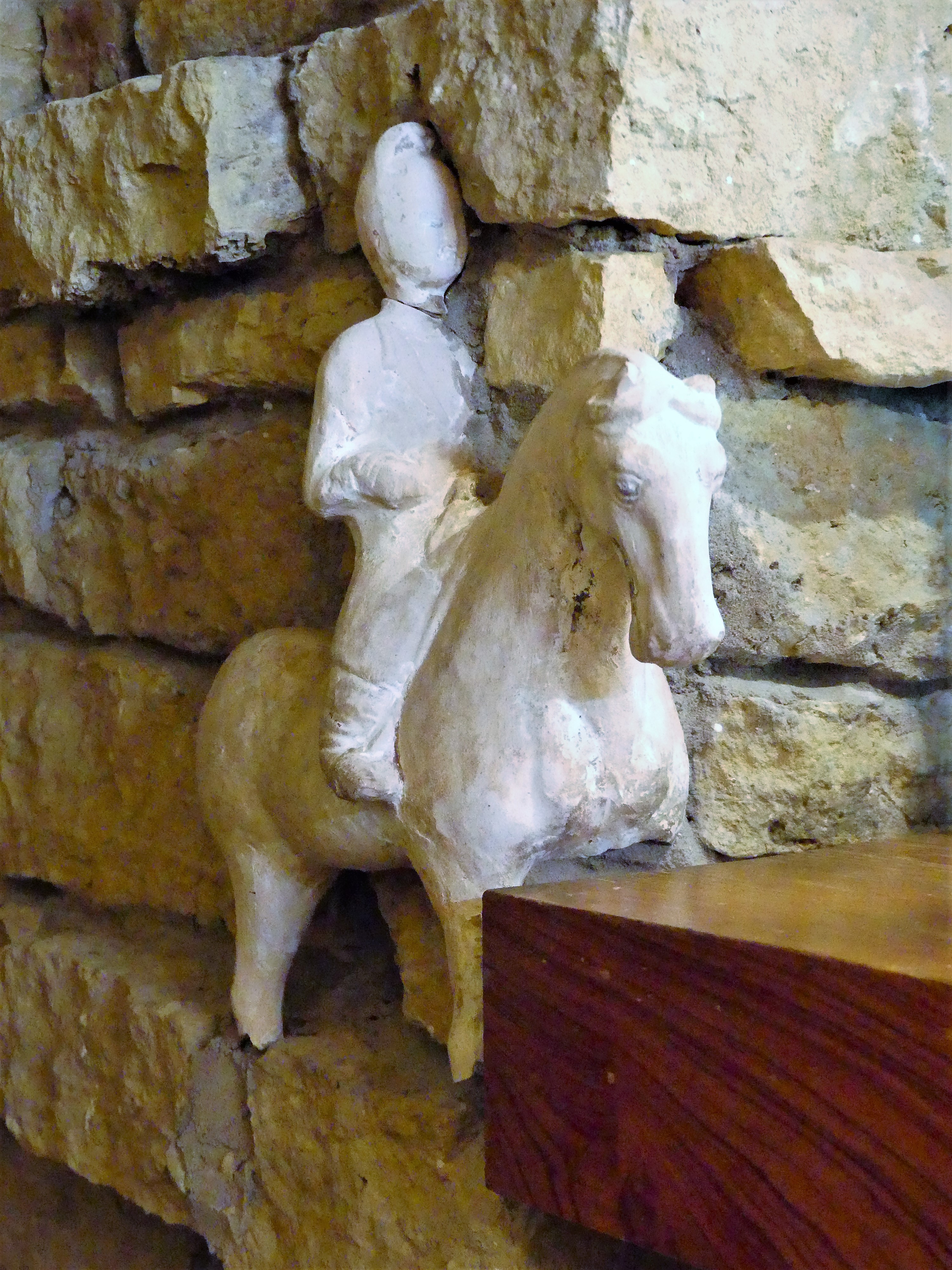 built.in horse statue