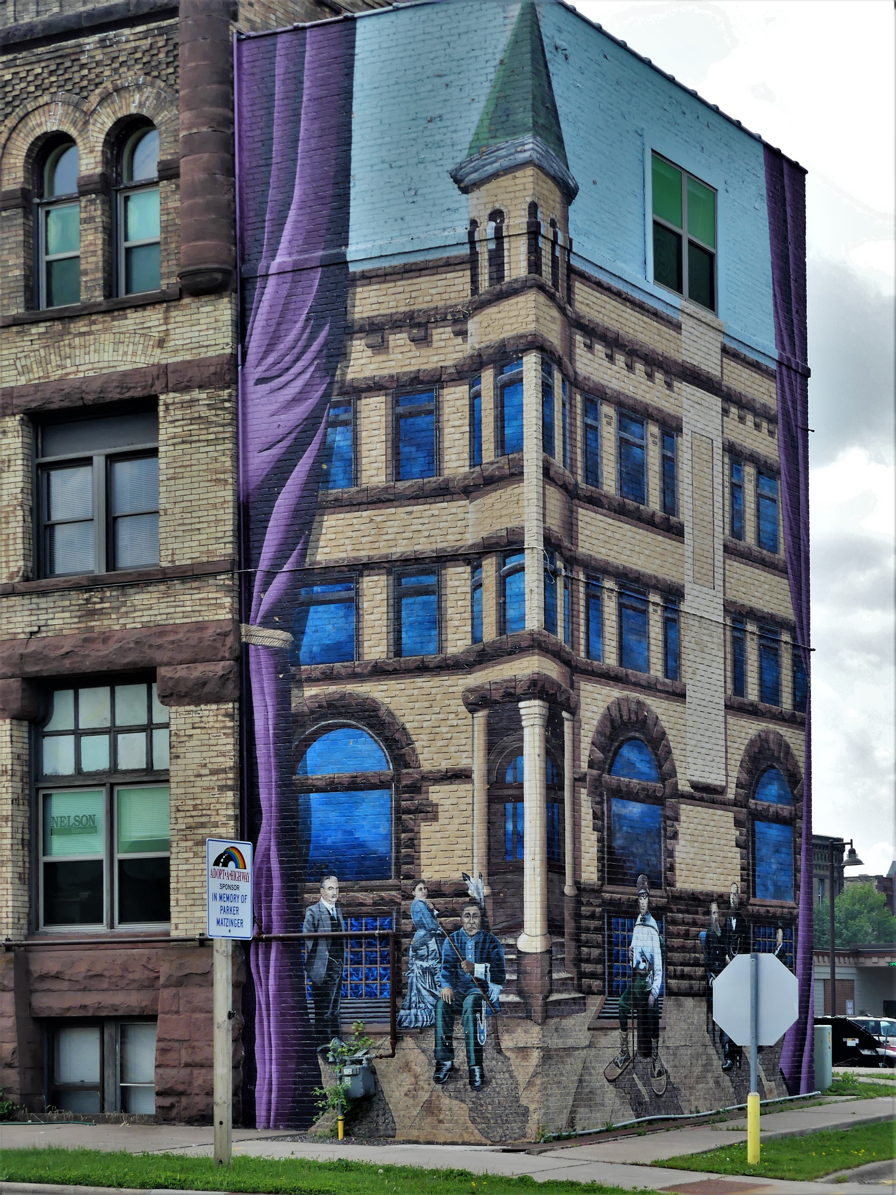 Corner mural