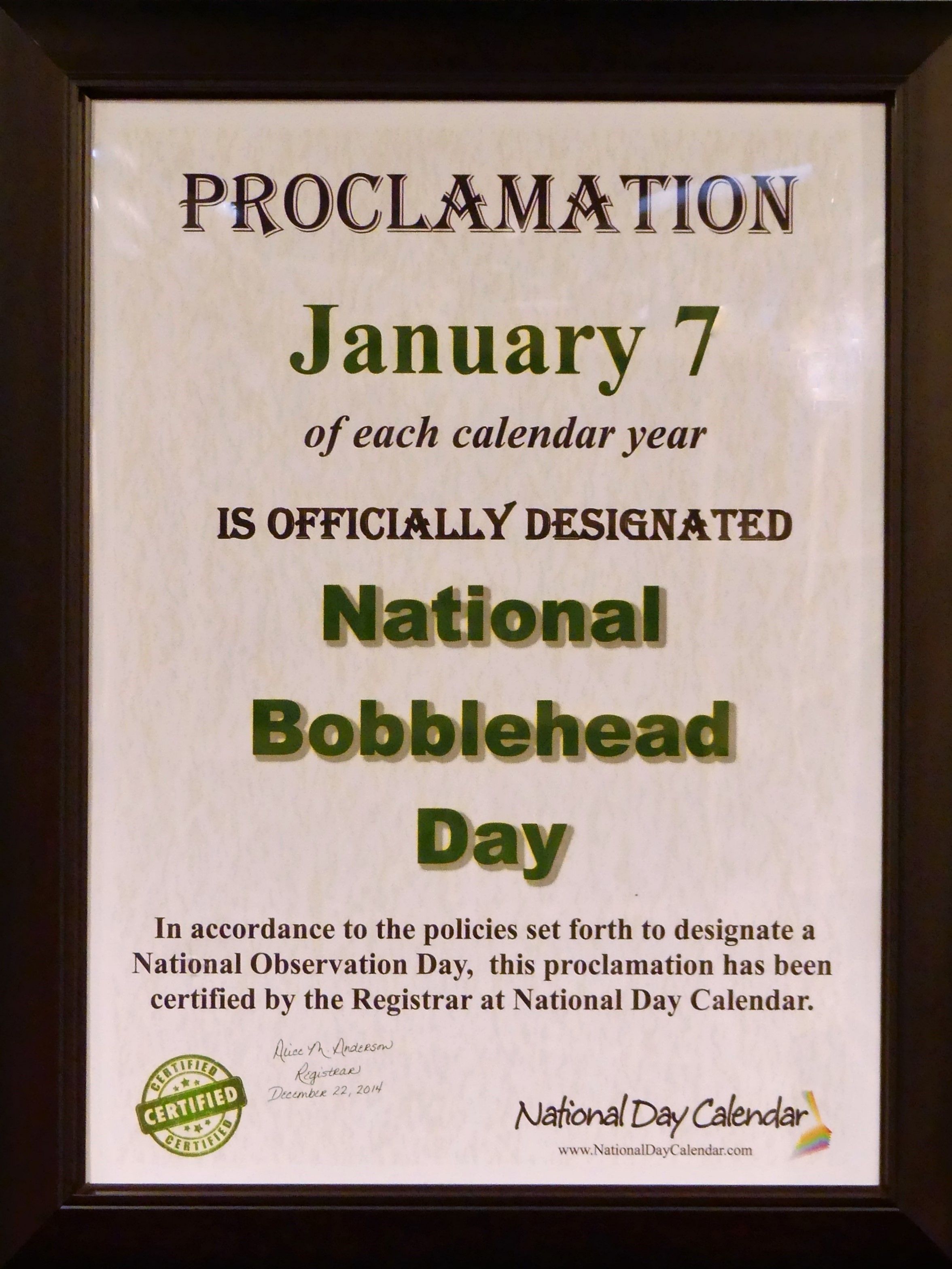 Proclamation
