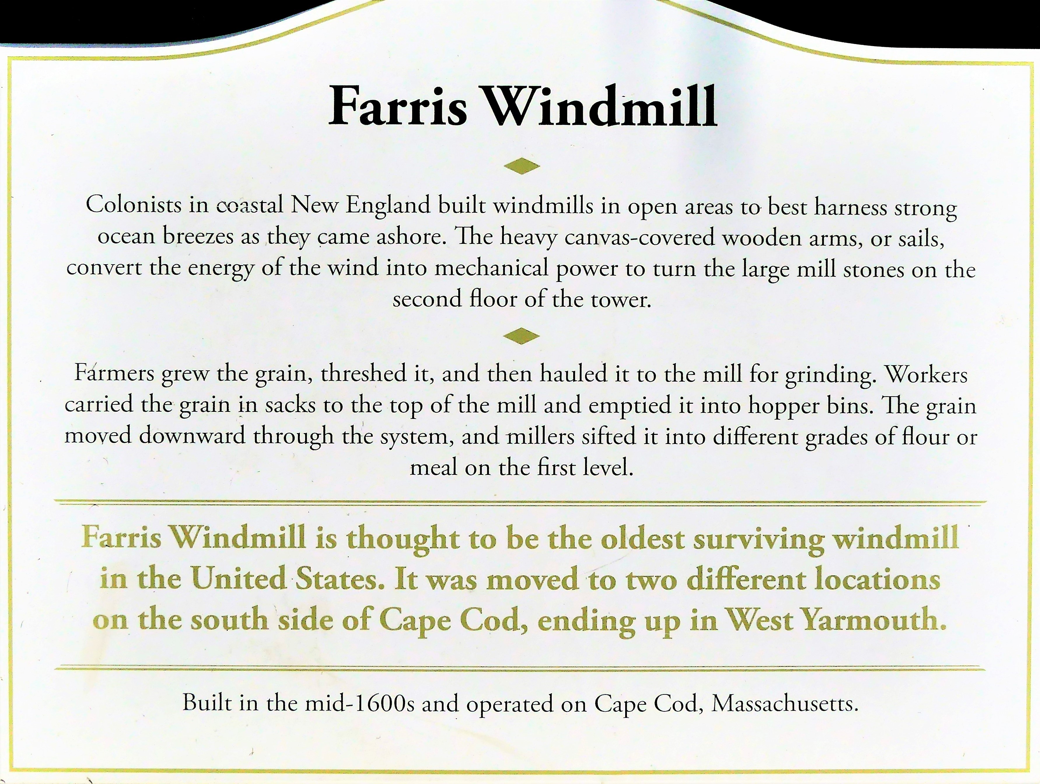 Farris Windmill sign