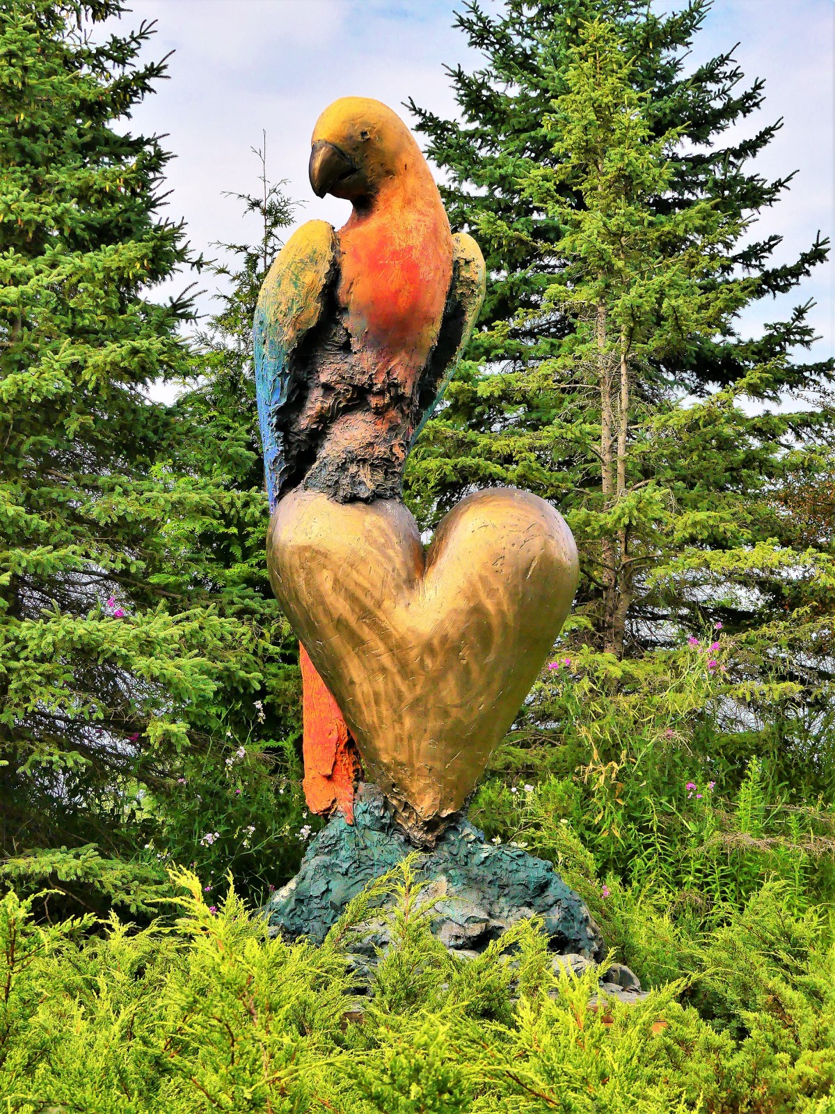 Jim Dine's Large Parrot Screams Color