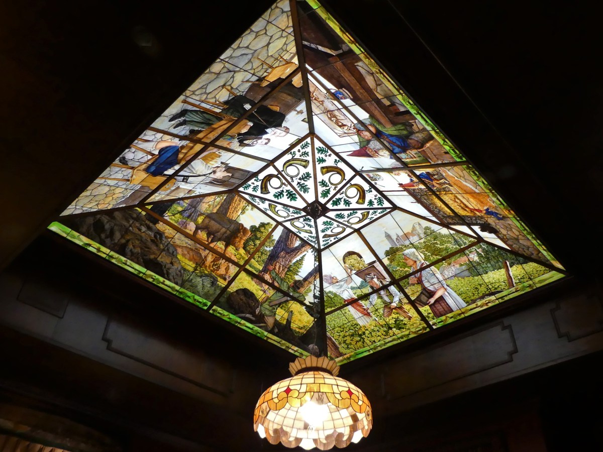 painted glass ceiling