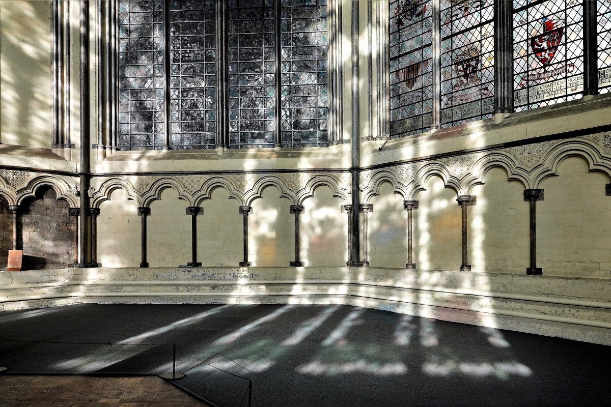 stained glass reflection