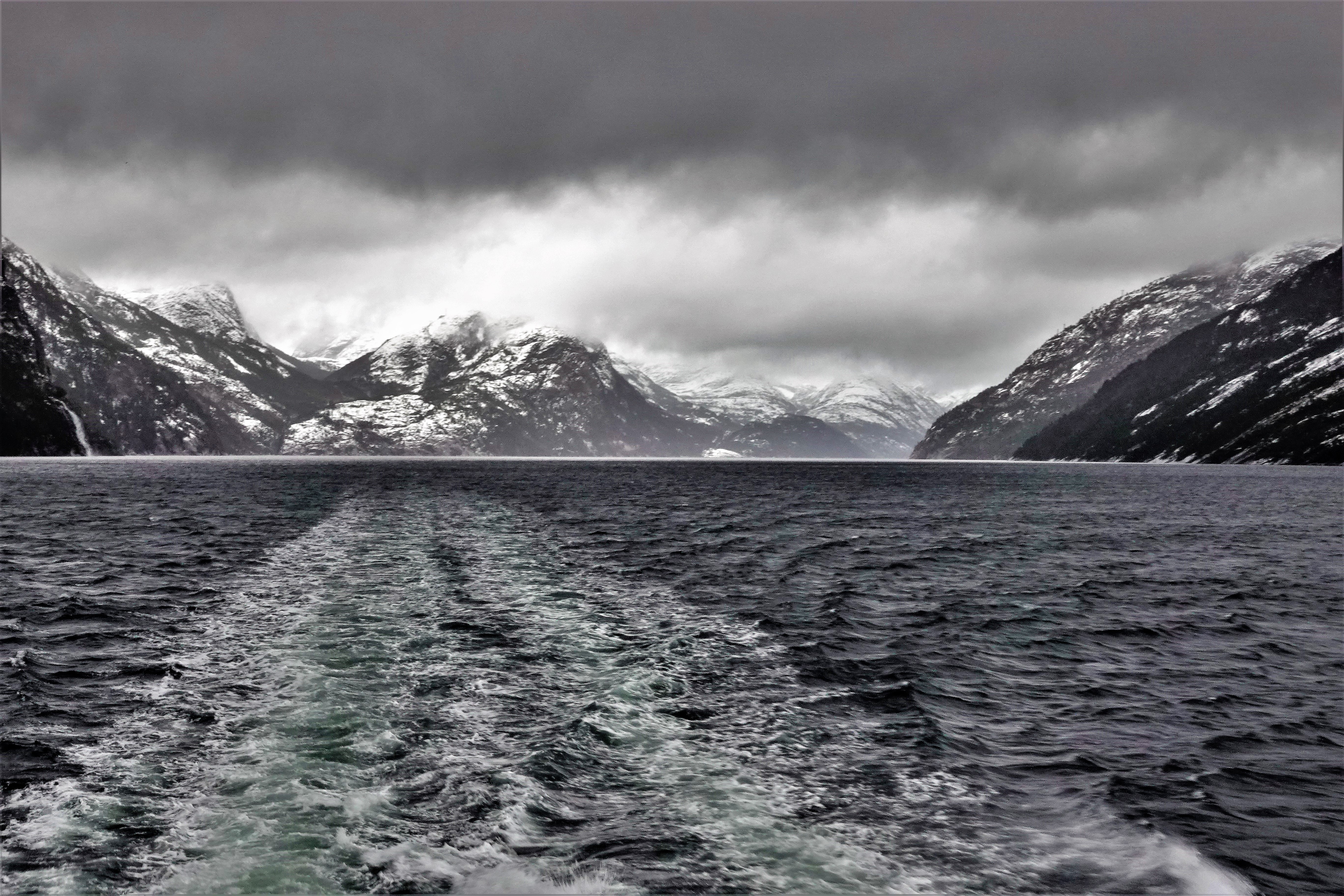 through fjord storm